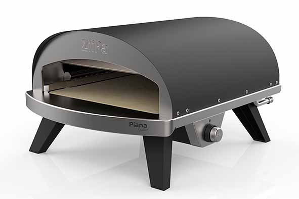 Pizzaoven gas antraciet Piana Sedici 71 x 55,7 cm ZiiPa XL