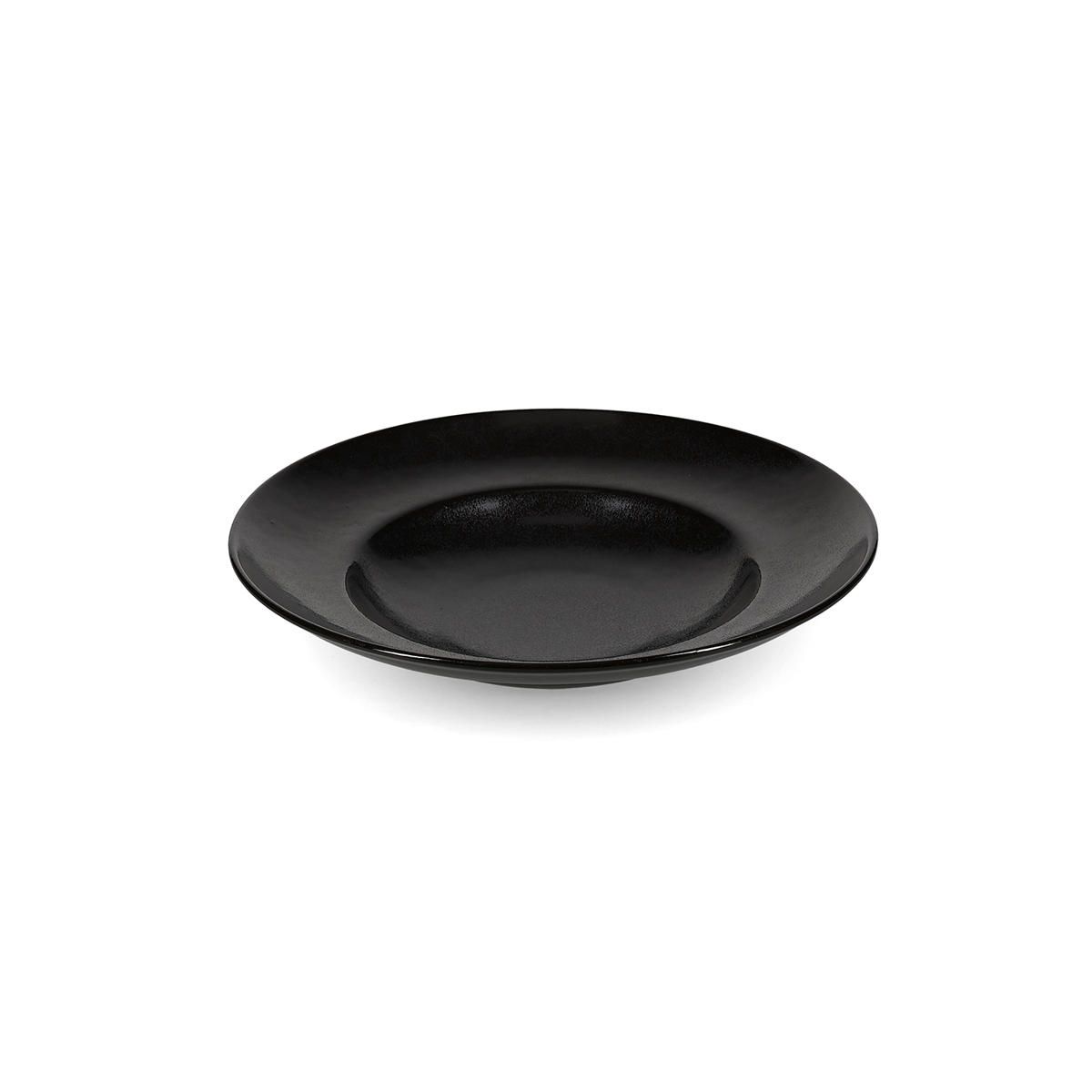 Pastabord 25 cm Zwart Ovio