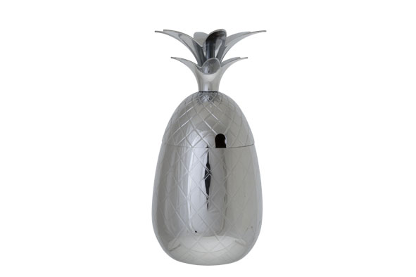  Ananas beker zilver gelijnd 400ml Cosy & Trendy
