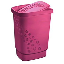vrije tijd betrouwbaarheid Beschuldiging Wasmand roze hoog 55 liter | Grote wasmanden met deksel - Kookwinkel  Kitchen&More