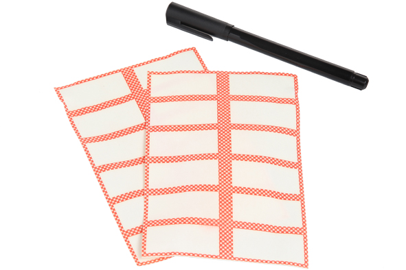 Etiketten 24 stuks met stift