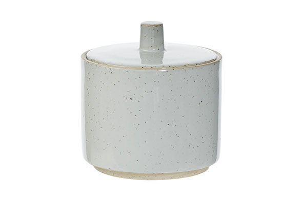 Suikerpot met deksel 8,5cm Concrete 