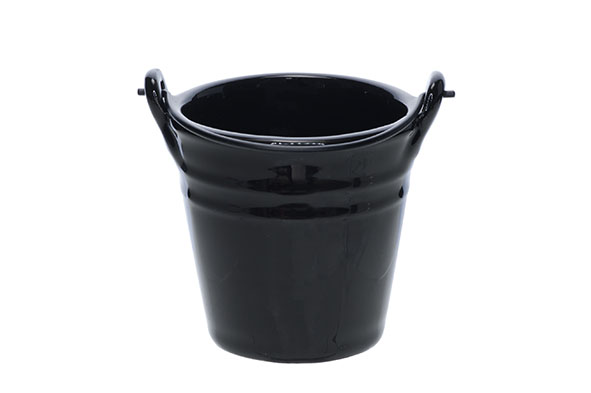 Mini emmertje zwart 8,5cm