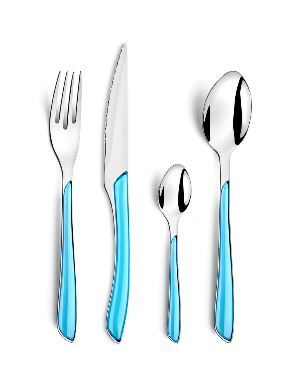turquoise Bestekset 24 delig Eclat turquoise Amefa