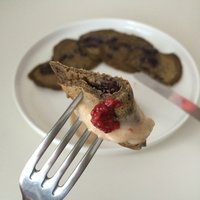 Teffpannenkoekjes met appeltaartijs Teffpannenkoekjes met appeltaartijs