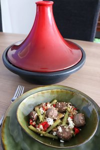 Lams of runderworstjes in de tajine Lams of runderworstjes in de tajine