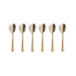 Theelepels set van 6 Austin Vintage goud Amefa