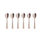 Koffielepels set van 6 Austin Vintage koper Amefa