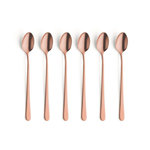 Longdrink lepels set van 6 Austin Vintage koper Amefa