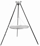 Driepoot met grillrooster staal 180 cm