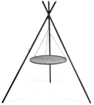 Driepoot bbq Premium 220 cm met zwart stalen grillrooster