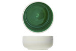 Kom 13,5cm wit-groen Invertida