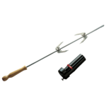 Rotisserie spit RVS met motor BBQ Loewy