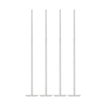 Cocktailstamper RVS set van 4