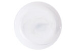 Diep bordje 20 cm Diwali marmer wit 
