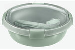 Lunchbox met bestek rond 1 L groen Smart to go eco Curver 