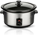 Slowcooker 3,5 liter RVS keramische binnenpan Royalty Line 