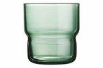 Tumbler glas 22 cl Log Brush Donkergroen