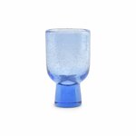 Glas op voet 25 cl Kolon blauw