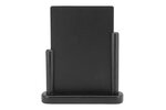 Tafel krijtbord in houder zwart 23,3 cm x 20 cm Elegant