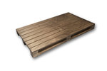 Presenteerplank donker hout 30 x 20cm Bisetti