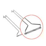 Glazenrek 30x14 cm chrome set van 2