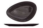 Plat bord driehoekig 21cm Black Granite
