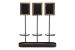 Display voor 3 flessen met krijtbord