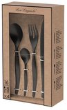 Bestekset 16 delig Lou Laguiole Jet Stonewash Black_