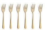 Gebaksvorkjes set van 6 Austin Vintage goud Amefa