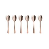 Koffielepels set van 6 Austin Vintage koper Amefa