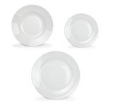 Serviesset 18-delig Budget Basic White rand