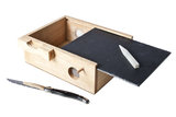 Kaasbox met krijtdeksel 24cm