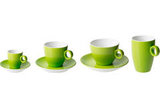 Espresso schotel 11 cm groen Bart Maastricht Porselein Colour Cafe