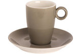 Cappuccino schotel 15,5 cm bruin Bart Maastricht Porselein Colour Cafe