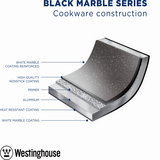 Hapjespan 28 cm Black Marble Westinghouse