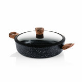 Hapjespan 28 cm Black Marble Wood Westinghouse