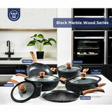 Hapjespan 28 cm Black Marble Wood Westinghouse