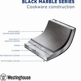 Koekenpan 24 cm Black Marble Westinghouse