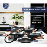 Koekenpan 24 cm Black Marble Wood Westinghouse