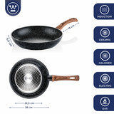 Koekenpan 28 cm Black Marble Wood Westinghouse