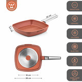 Grillpan 28 cm Rood Performance Series Inductie Westinghouse