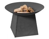 Vuurschaal 2L Home and Garden 80cm Zwart met onderstel