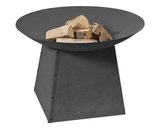 Vuurschaal 2L Home and Garden zwart 90cm met onderstel
