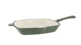 Grillpan 21cm Castard glanzend groen gietijzer_