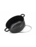 Kookpan Keramische Coating 24 cm Zwart-Zilver Edënbërg Black Line