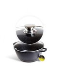 Kookpan Keramische Coating 28 cm Zwart Edënbërg Stonetec Line