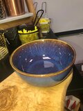 Schaaltje 14 cm donker blauw Marrakesh