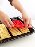 Wafelvorm set van 2 stuks Silicone Rood Lékué