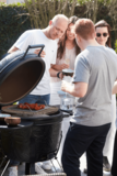 Kamado BBQ Grill XL mat zwart Kamal met zijbordjes en onderstel